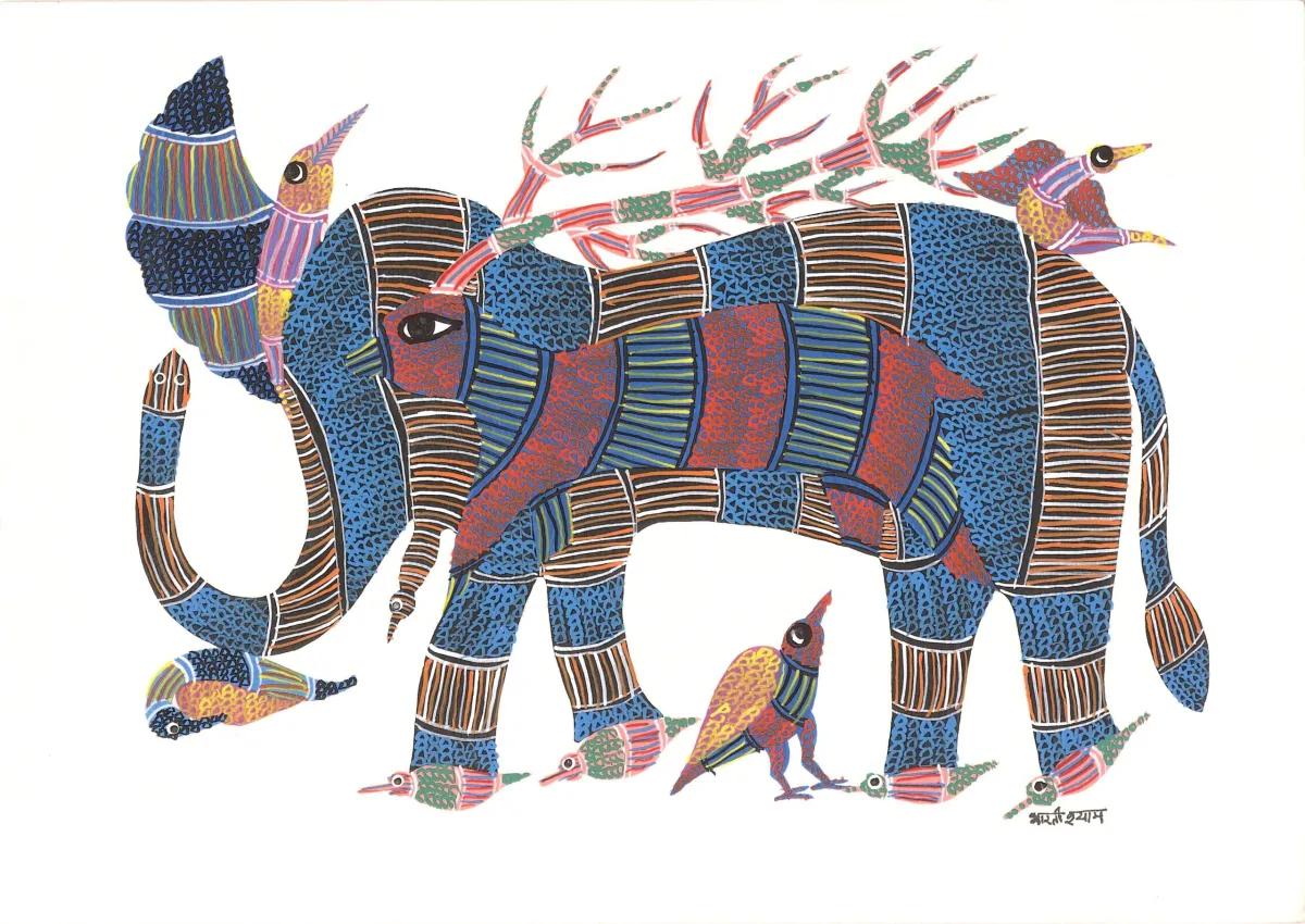 Gond art background